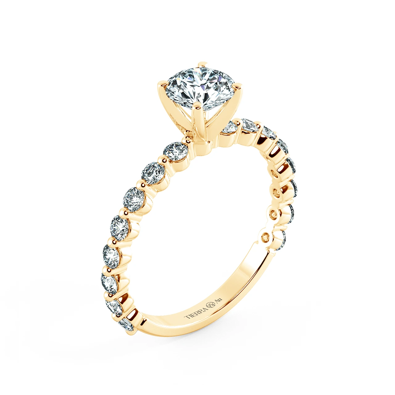 Solitaire Engagement Ring with Eternity Band NCH1804 4